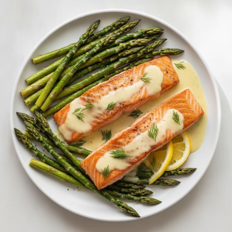 Pan-Seared Salmon with Lemon-Dill Sauce