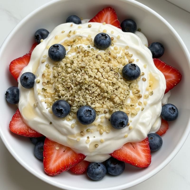 Greek Yogurt Protein Parfait with Berries