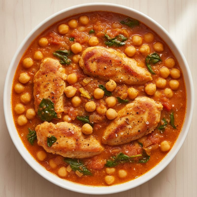Hearty Chickpea and Tomato Curry