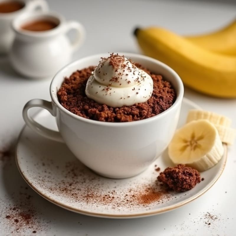 Healthy Chocolate Protein Mug Cake