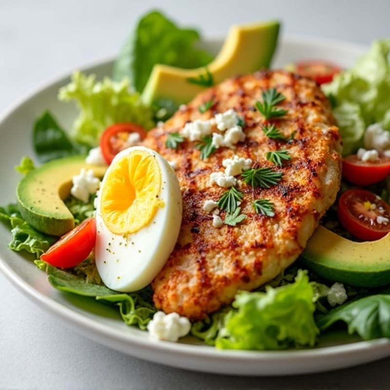 Crispy Chicken Cobb with Herb-Citrus Vinaigrette