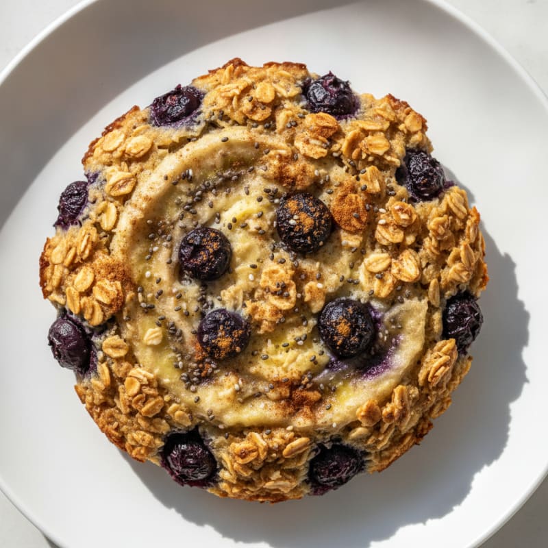 Blueberry Banana Baked Oatmeal