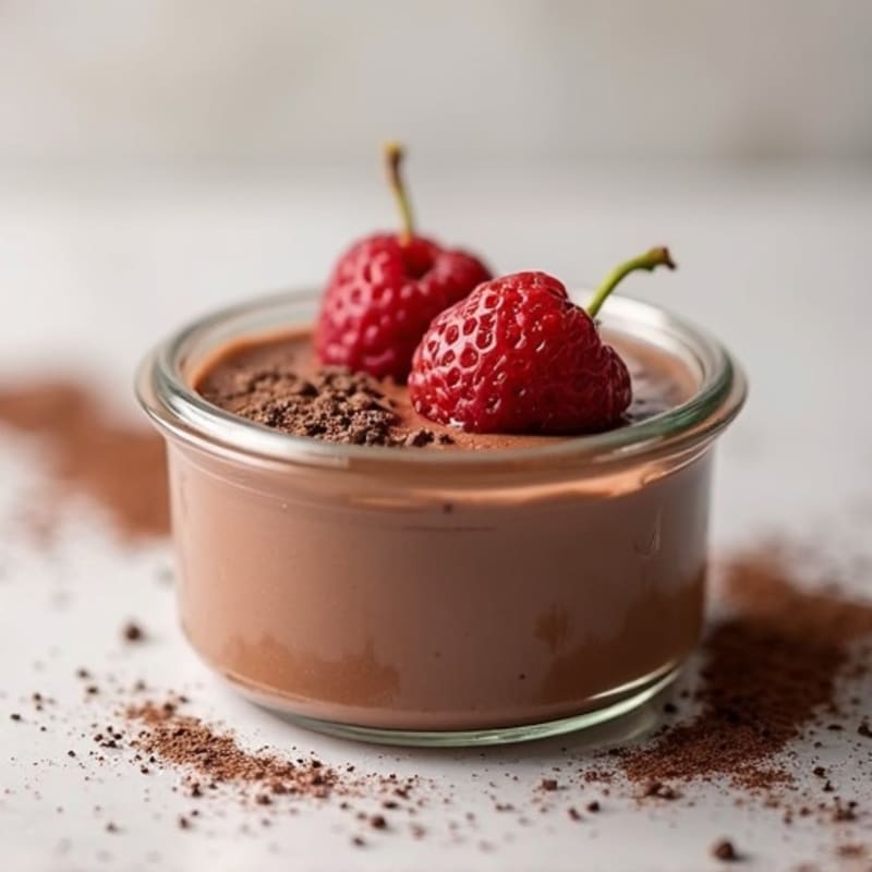 Silky Chocolate Protein Pudding with Greek Yogurt
