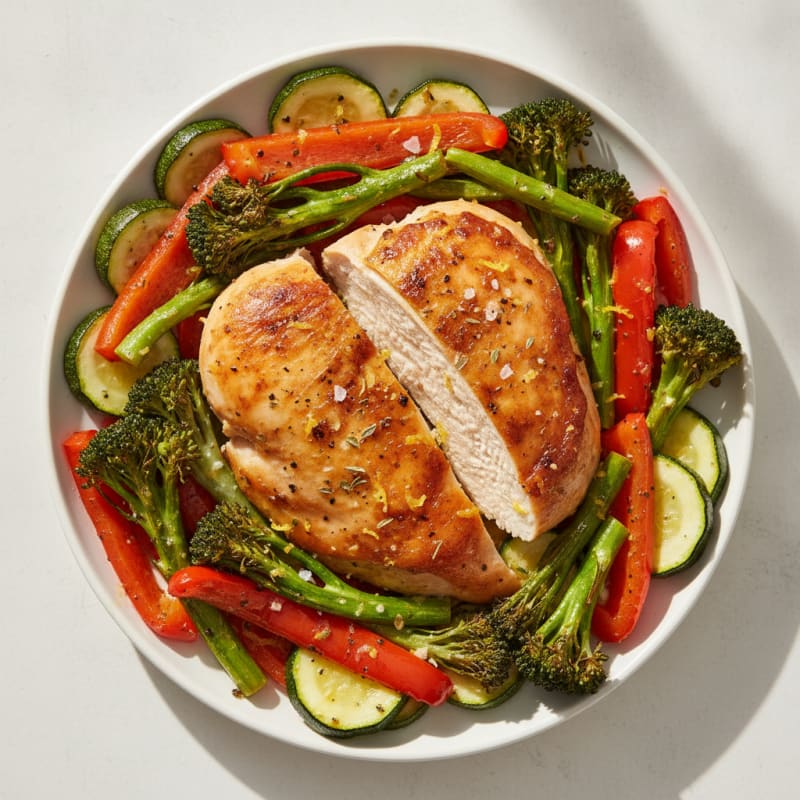 Sheet Pan Lemon Herb Chicken and Veggies