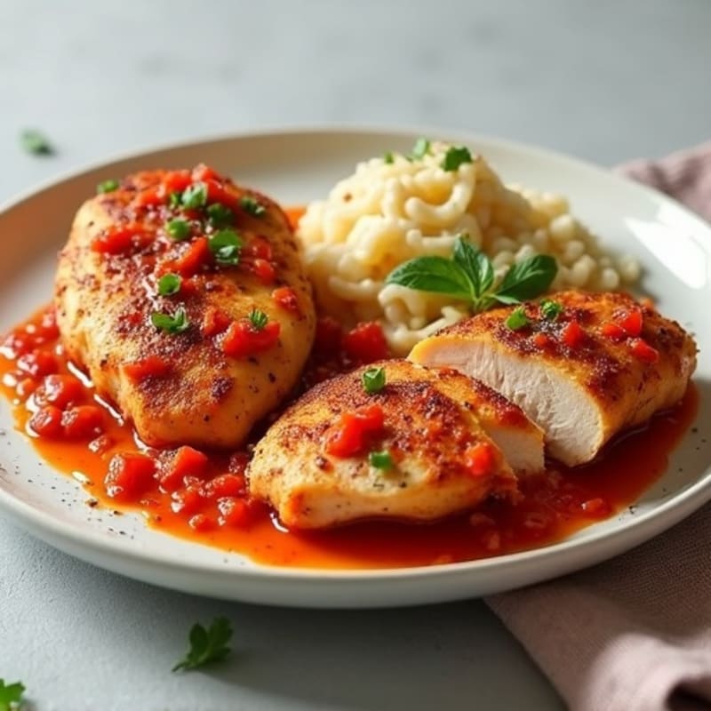 Creamy Spiced Chicken with Tomato Sauce