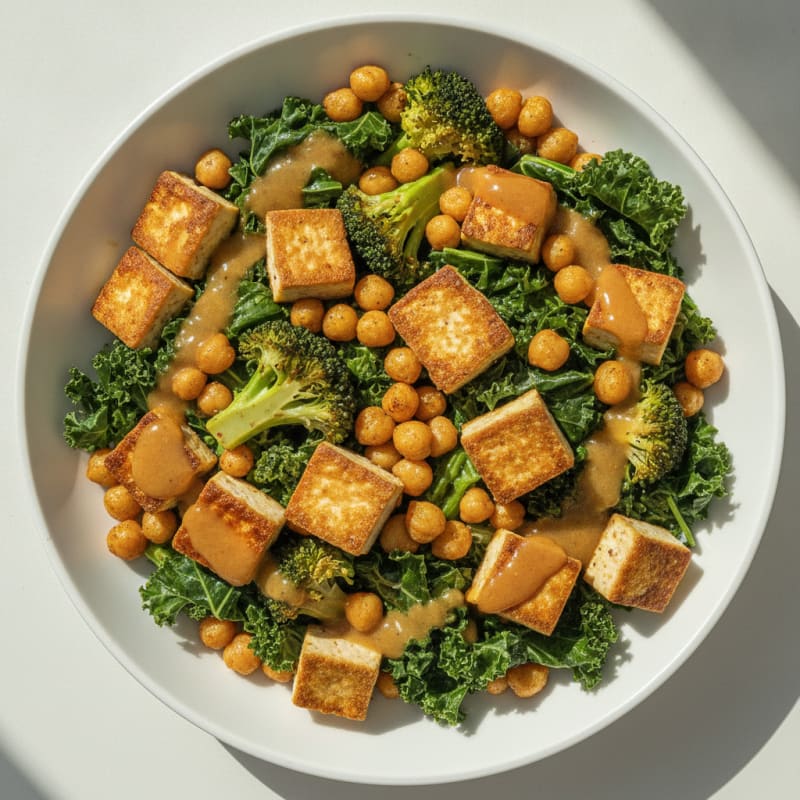 Roasted Vegetable and Chickpea Bowl
