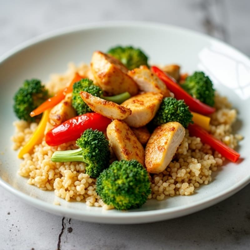 Cauliflower Rice Chicken Stir-Fry