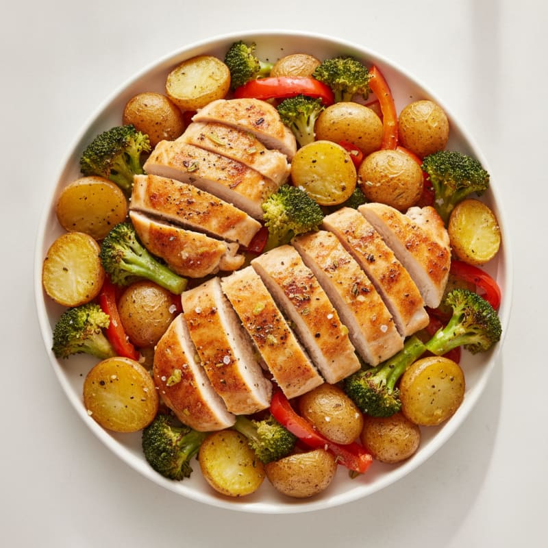 Sheet Pan Lemon Herb Chicken and Veggies