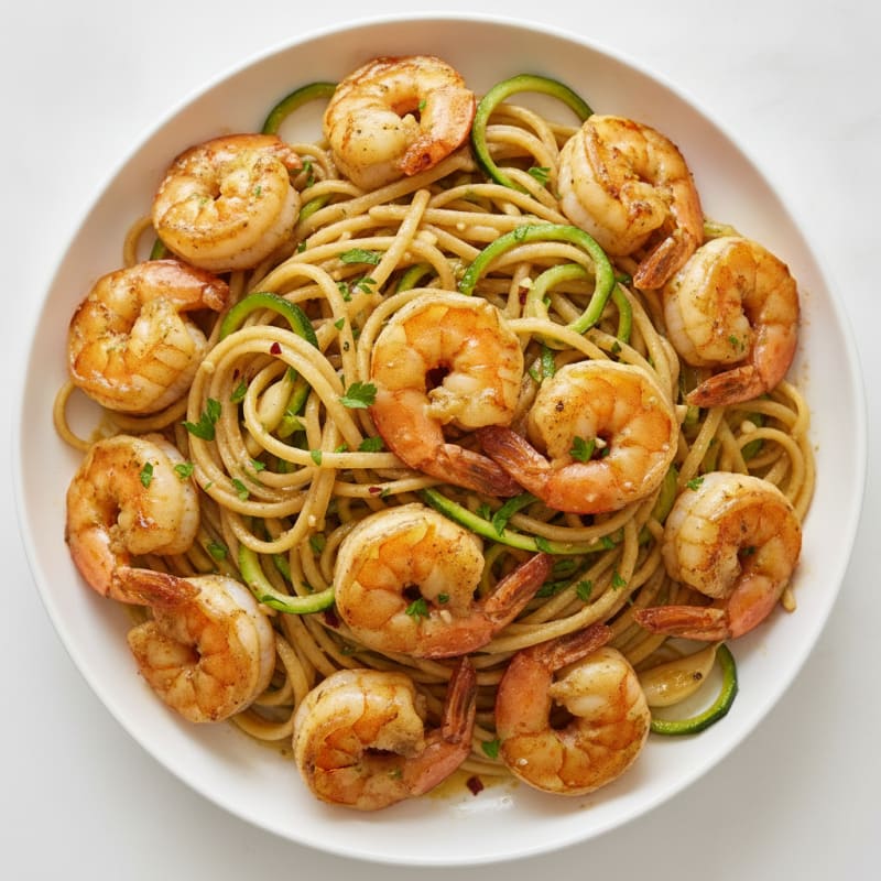 Garlic Butter Shrimp Scampi with Linguine