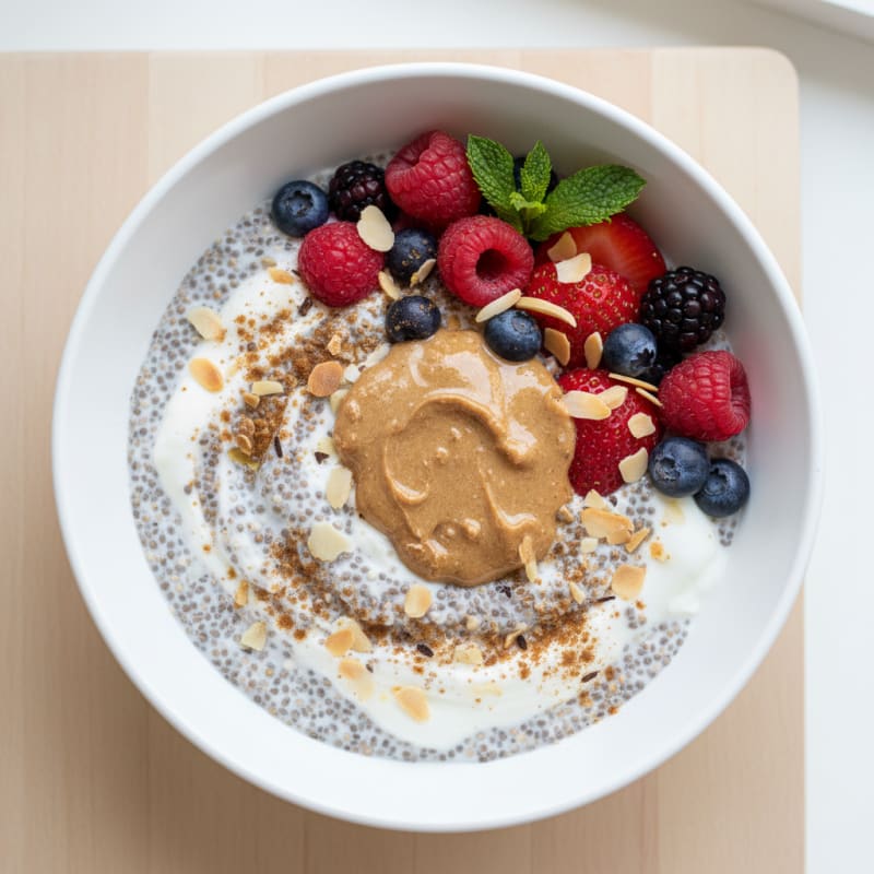 Berry-Almond Chia Seed Pudding
