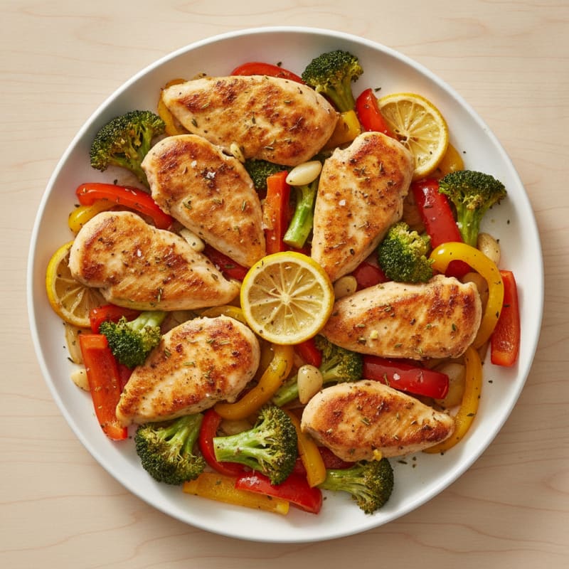 Sheet Pan Lemon Herb Chicken and Veggies