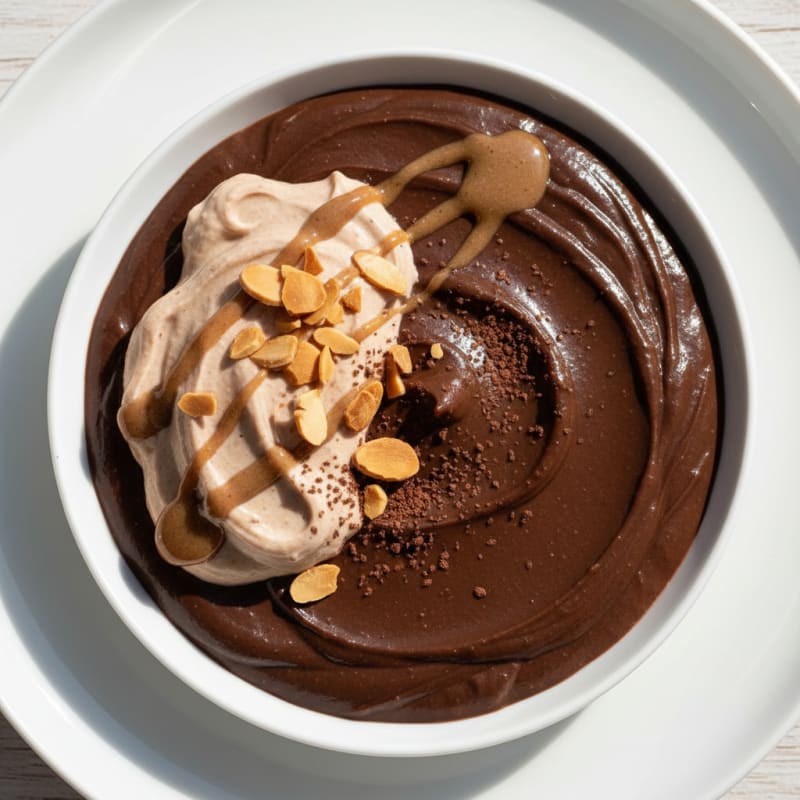 Silky Chocolate Protein Pudding with Greek Yogurt