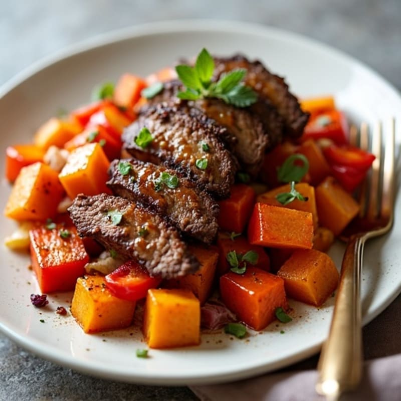 Hearty Lean Venison and Sweet Potato Hash