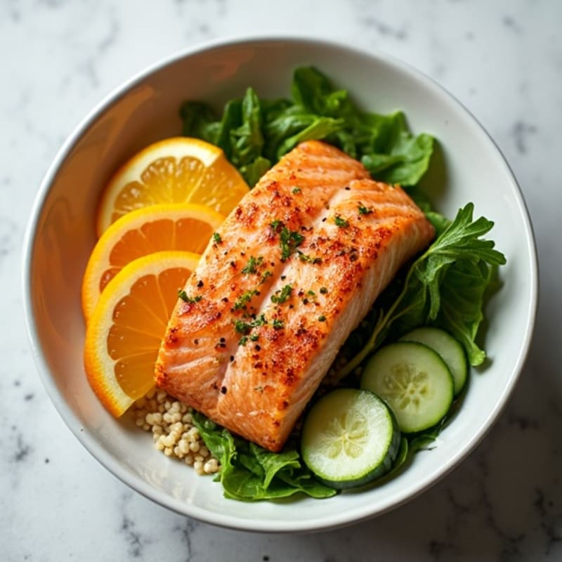 Fresh Citrus-Ginger Salmon Power Bowl