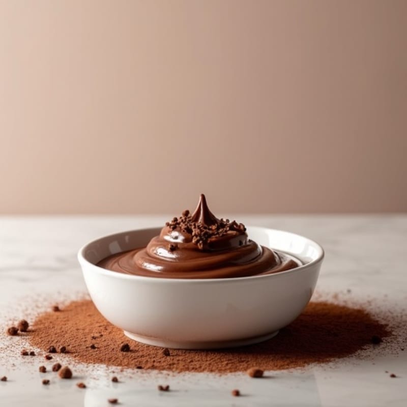 Silky Chocolate Protein Pudding with Whey and Skyr Yogurt