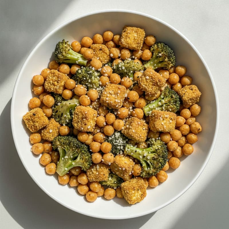 Roasted Vegetable and Chickpea Bowl