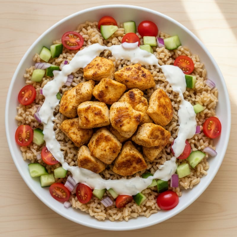 Chicken Shawarma Rice Bowl