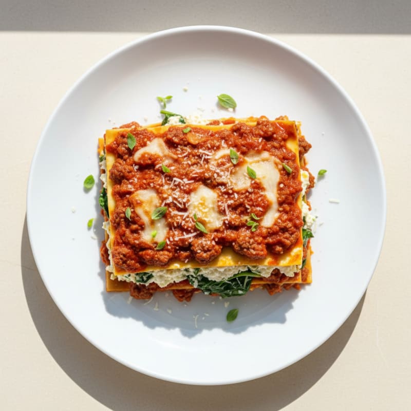 Classic Italian Lasagna with Rich Bolognese