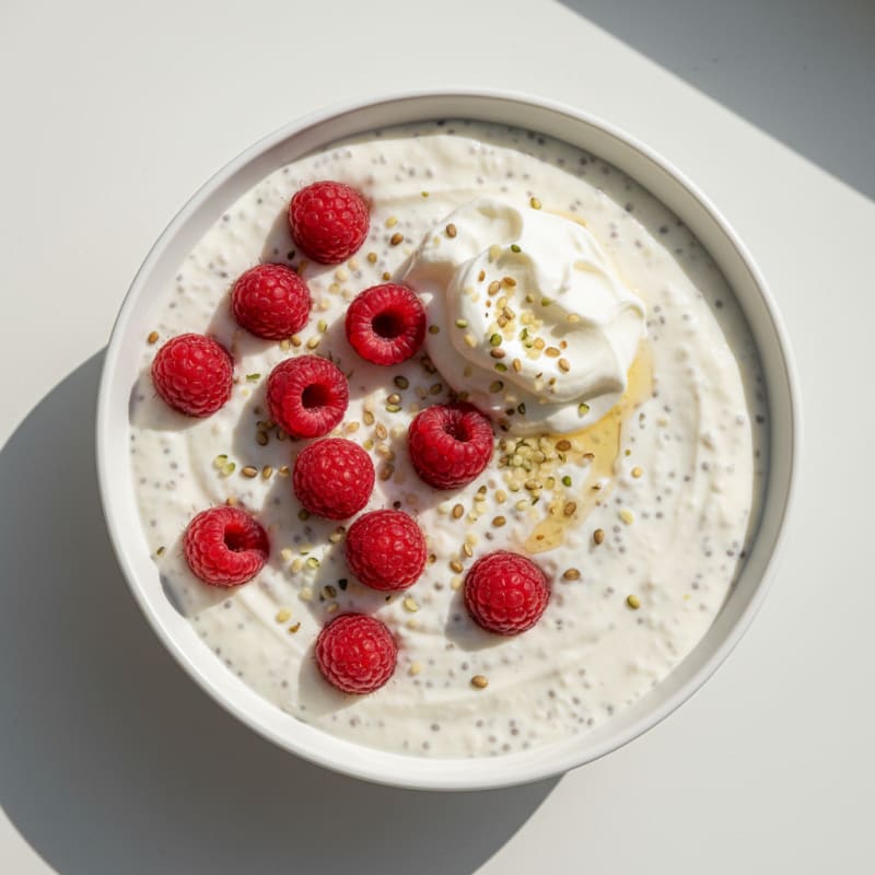 Creamy Coconut Chia Pudding with Berries