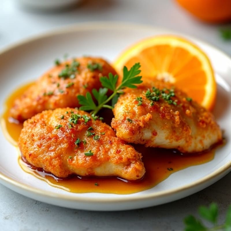 Crispy Baked Orange Chicken