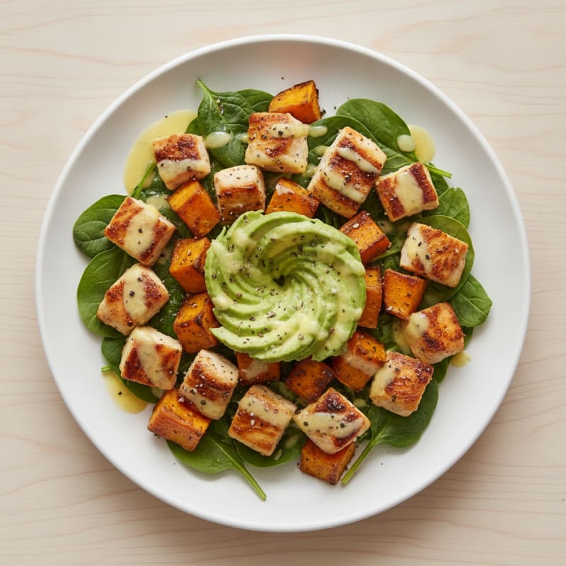 Zesty Lemon-Herb Chicken & Sweet Potato Power Bowl