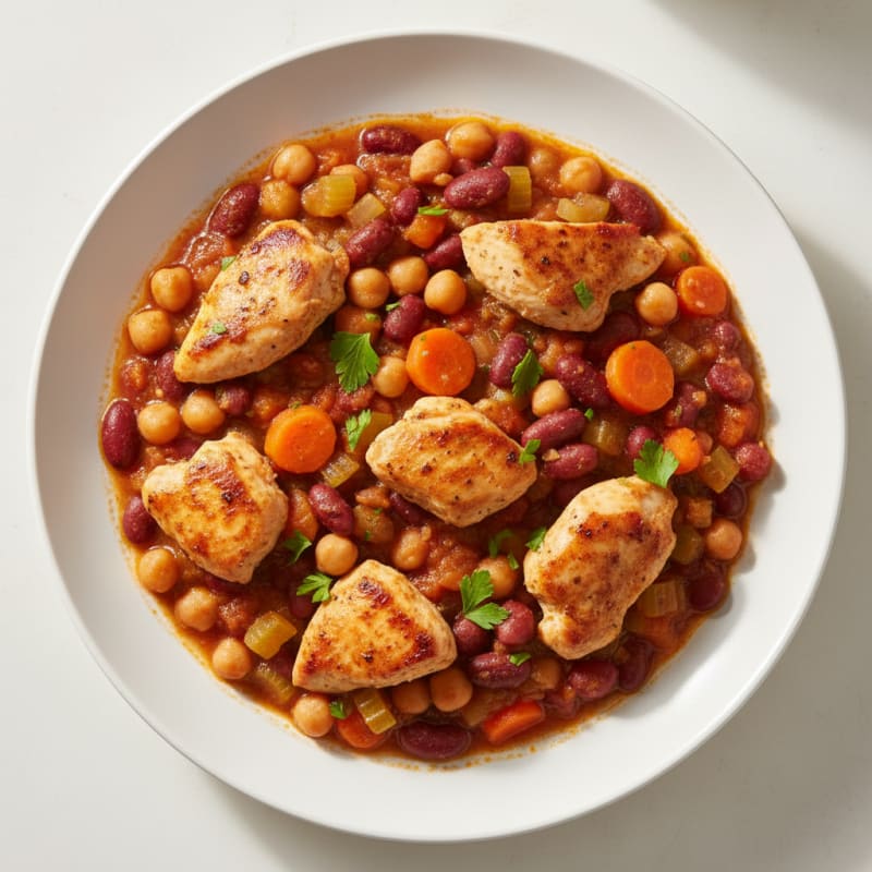 Hearty Mixed Bean and Vegetable Stew