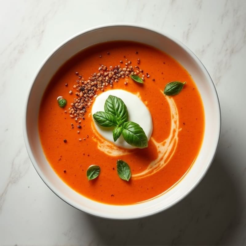 Creamy Fresh Tomato Basil Soup