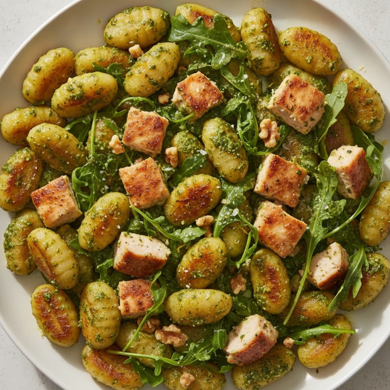 Gnocchi with Arugula Pesto
