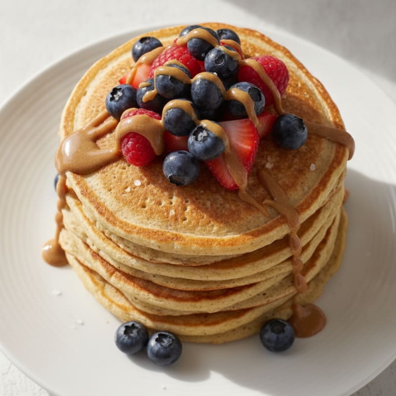 Whey Protein Pancakes with Berries