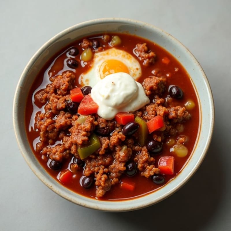 Hearty Black Bean Beef Chili