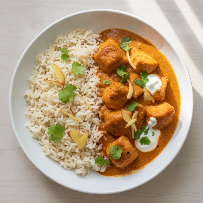 Creamy Butter Chicken with Basmati Rice