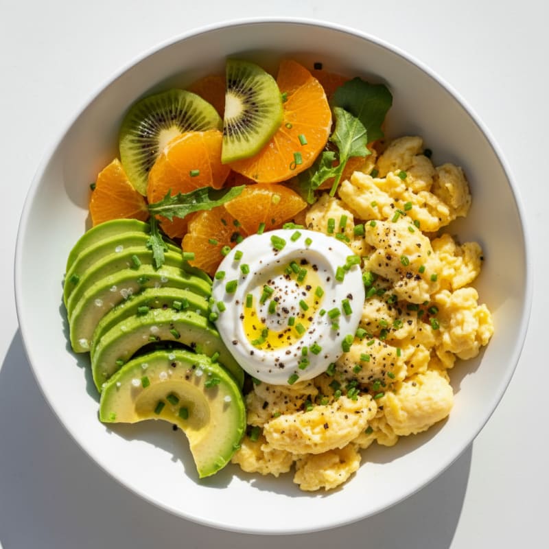Avocado and Egg Breakfast Bowl with Citrus