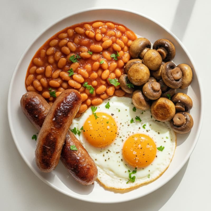 Hearty English Breakfast Plate