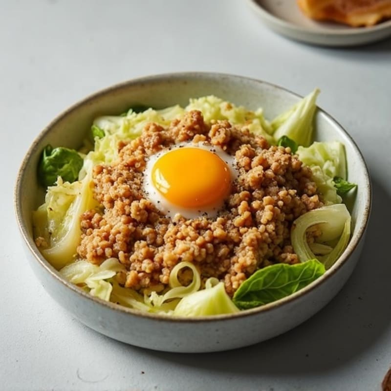Hearty Cabbage and Lean Ground Turkey Skillet