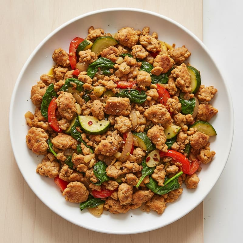 Ground Turkey and Vegetable Skillet