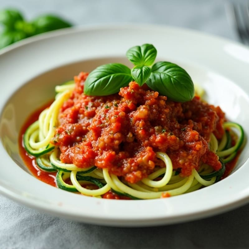 Protein-Packed Turkey Bolognese with Zucchini Noodles