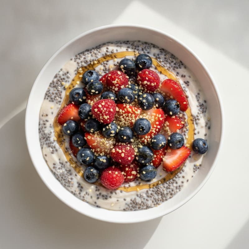 Berry Chia Seed Breakfast Pudding