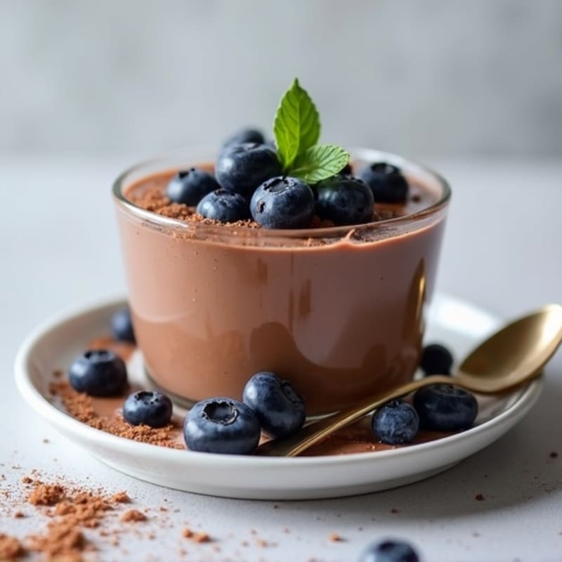 Silky Chocolate Protein Pudding with Greek Yogurt