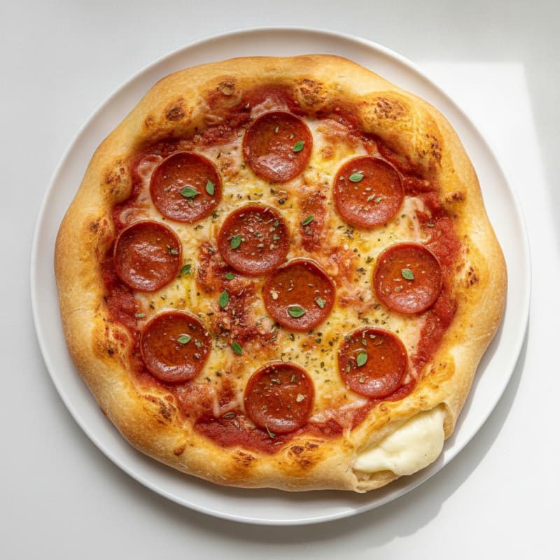 Classic Pepperoni Stuffed Crust Pizza