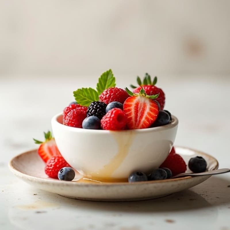 Vanilla Yogurt with Fresh Berries