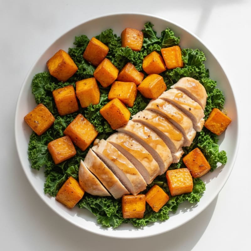 Roasted Sweet Potato with Honey Glaze