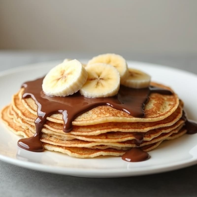 High-Protein Banana Crepes with Silky Chocolate Hazelnut Spread