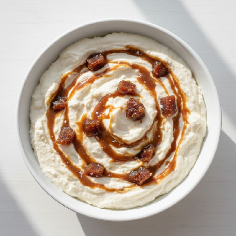 Vanilla Caramel Swirl Cottage Cheese Bowl