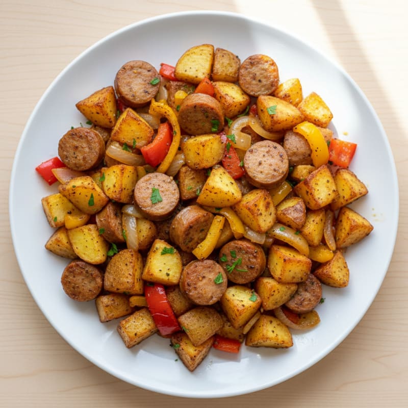 Smoky Sausage and Crispy Potato Skillet