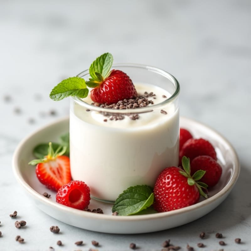 Greek Yogurt with Protein Powder and Chia Seeds