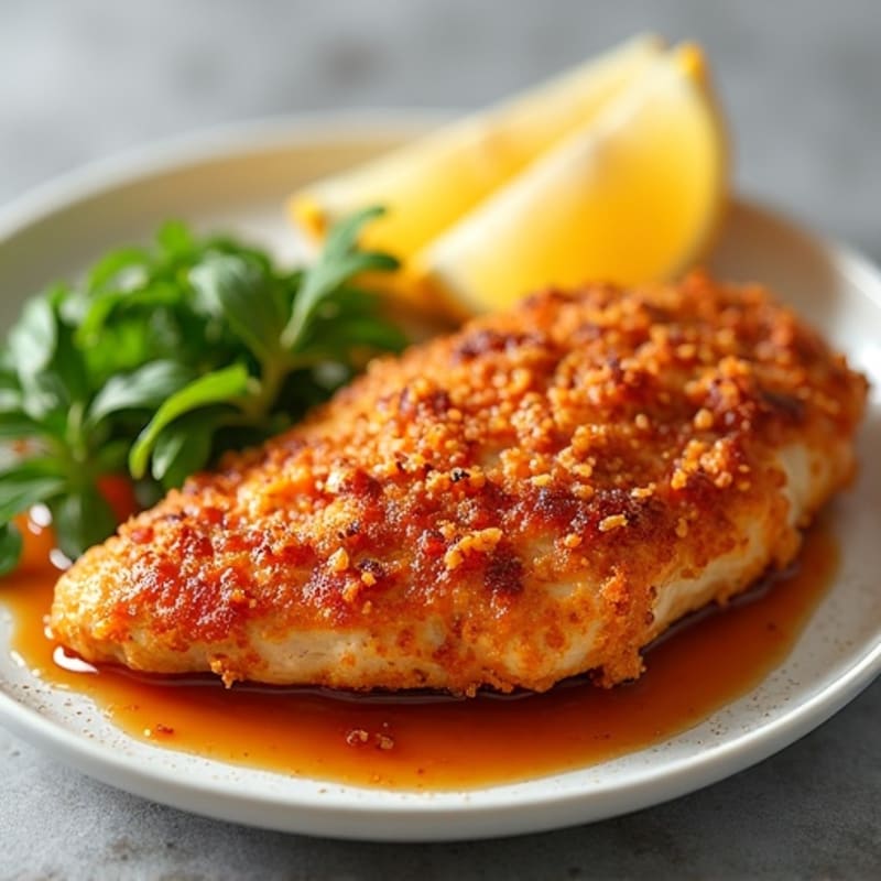 Crispy Baked Chicken with Sweet and Spicy Glaze