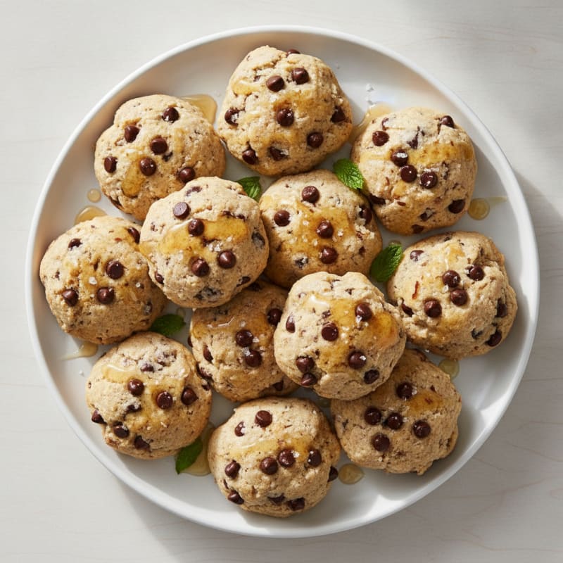 No-Bake Protein Chocolate Chip Cookie Dough Bites