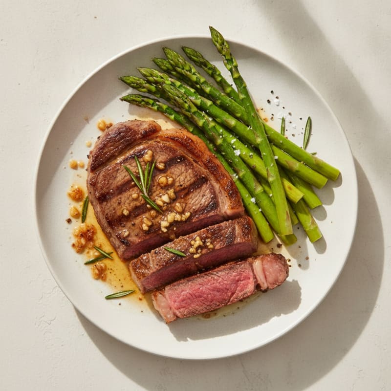 Pan-Seared Steak with Garlic Butter