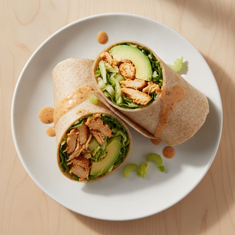Buffalo Ranch Chicken Salad Wrap