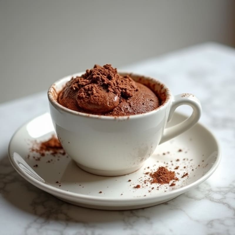 Healthy Fudgy Chocolate Mug Cake